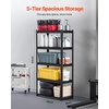 image:imageVEVOR Storage Shelves 5Tier Adjustable 3000 lbs Capacity Heavy Duty Garage Storage Shelving Unit Metal Utility Rack Shelf for Garage Warehouse Basement Kitchen 3642 W x 1642 D x 7138 H16 D x 32 W x 63 H