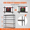 image:imageVEVOR Storage Shelves 5Tier Adjustable 3000 lbs Capacity Heavy Duty Garage Storage Shelving Unit Metal Utility Rack Shelf for Garage Warehouse Basement Kitchen 3642 W x 1642 D x 7138 H18 D x 48 W x 72 H