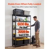 image:imageVEVOR Storage Shelves 5Tier Adjustable 3000 lbs Capacity Heavy Duty Garage Storage Shelving Unit Metal Utility Rack Shelf for Garage Warehouse Basement Kitchen 3642 W x 1642 D x 7138 H16 D x 36 W x 714