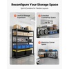 image:imageVEVOR Storage Shelves 5Tier Adjustable 3000 lbs Capacity Heavy Duty Garage Storage Shelving Unit Metal Utility Rack Shelf for Garage Warehouse Basement Kitchen 3642 W x 1642 D x 7138 H20 D x 59 W x 714