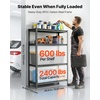 image:imageVEVOR Storage Shelves 5Tier Adjustable 3000 lbs Capacity Heavy Duty Garage Storage Shelving Unit Metal Utility Rack Shelf for Garage Warehouse Basement Kitchen 3642 W x 1642 D x 7138 H20 D x 40 W x 60 H