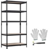image:imageVEVOR Storage Shelves 5Tier Adjustable 3000 lbs Capacity Heavy Duty Garage Storage Shelving Unit Metal Utility Rack Shelf for Garage Warehouse Basement Kitchen 3642 W x 1642 D x 7138 H1634 D x 3634 W x 7138 H