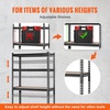 image:imageVEVOR Storage Shelves 5Tier Adjustable 3000 lbs Capacity Heavy Duty Garage Storage Shelving Unit Metal Utility Rack Shelf for Garage Warehouse Basement Kitchen 3642 W x 1642 D x 7138 H12D x 30W x 60H