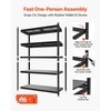 image:imageVEVOR Storage Shelves 5Tier Adjustable 3000 lbs Capacity Heavy Duty Garage Storage Shelving Unit Metal Utility Rack Shelf for Garage Warehouse Basement Kitchen 3642 W x 1642 D x 7138 H1831 D x 4055 W x 7138 H