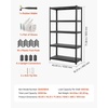 image:imageVEVOR Storage Shelves 5Tier Adjustable 3000 lbs Capacity Heavy Duty Garage Storage Shelving Unit Metal Utility Rack Shelf for Garage Warehouse Basement Kitchen 3642 W x 1642 D x 7138 H1831 D x 4055 W x 7138 H