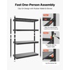 image:imageVEVOR Storage Shelves 5Tier Adjustable 3000 lbs Capacity Heavy Duty Garage Storage Shelving Unit Metal Utility Rack Shelf for Garage Warehouse Basement Kitchen 3642 W x 1642 D x 7138 H20 D x 40 W x 60 H