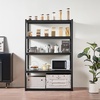 image:imageVEVOR Storage Shelves 5Tier Adjustable 3000 lbs Capacity Heavy Duty Garage Storage Shelving Unit Metal Utility Rack Shelf for Garage Warehouse Basement Kitchen 3642 W x 1642 D x 7138 H24 D x 48 W x 72 H