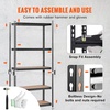 image:imageVEVOR Storage Shelves 5Tier Adjustable 3000 lbs Capacity Heavy Duty Garage Storage Shelving Unit Metal Utility Rack Shelf for Garage Warehouse Basement Kitchen 3642 W x 1642 D x 7138 H36 L x 18 W x 72 H