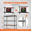 image:imageVEVOR Storage Shelves 5Tier Adjustable 3000 lbs Capacity Heavy Duty Garage Storage Shelving Unit Metal Utility Rack Shelf for Garage Warehouse Basement Kitchen 3642 W x 1642 D x 7138 H24 D x 48 W x 72 H