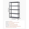image:imageVEVOR Storage Shelves 5Tier Adjustable 3000 lbs Capacity Heavy Duty Garage Storage Shelving Unit Metal Utility Rack Shelf for Garage Warehouse Basement Kitchen 3642 W x 1642 D x 7138 H18 D x 48 W x 78 H