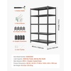 image:imageVEVOR Storage Shelves 5Tier Adjustable 3000 lbs Capacity Heavy Duty Garage Storage Shelving Unit Metal Utility Rack Shelf for Garage Warehouse Basement Kitchen 3642 W x 1642 D x 7138 H2453 D x 4843 W x 7138 H