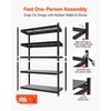image:imageVEVOR Storage Shelves 5Tier Adjustable 3000 lbs Capacity Heavy Duty Garage Storage Shelving Unit Metal Utility Rack Shelf for Garage Warehouse Basement Kitchen 3642 W x 1642 D x 7138 H16 D x 36 W x 714