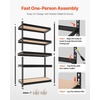 image:imageVEVOR Storage Shelves 5Tier Adjustable 3000 lbs Capacity Heavy Duty Garage Storage Shelving Unit Metal Utility Rack Shelf for Garage Warehouse Basement Kitchen 3642 W x 1642 D x 7138 H12 D x 36 W x 72 H