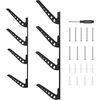 image:imageVEVOR Surfboard Wall Mount 4 Tiers Horizontal Surfboard Rack for Storage and Display Adjustable Height Metal Board Stand Organizer Surf Board Holder for Snowboards Kiteboards Shortboard Skis