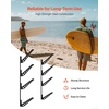 image:imageVEVOR Surfboard Wall Mount 4 Tiers Horizontal Surfboard Rack for Storage and Display Adjustable Height Metal Board Stand Organizer Surf Board Holder for Snowboards Kiteboards Shortboard Skis