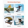image:imageVEVOR Surfboard Wall Mount 5 Tiers Vertical Surfboard Rack for Storage and Display Adjustable Metal Board Stand Organizer with Sponge Pad Surf Board Holder for Snowboards Kiteboards Shortboard