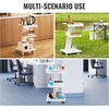 image:imageVEVOR Trolley Cart with Swivel Wheels 3Layer Mobile Esthetician Cart Steel Metal Rolling Tray for Lab Clinic Beauty and Salon 220 lbs Weight Capacity3Layer with Socket