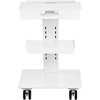 image:imageVEVOR Trolley Cart with Swivel Wheels 3Layer Mobile Esthetician Cart Steel Metal Rolling Tray for Lab Clinic Beauty and Salon 220 lbs Weight Capacity3Layer without Socket