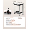 image:imageVEVOR Utility Cart 300 lbs Load Capacity 2Tier Utility Plastic Cart with 360 Swivel Wheels 2 with Brakes 244 x 161inch Food Service Cart for Warehouse Office Home Restaurant Kitchen2 Tier300LBS