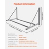 image:imageVEVOR Wall Mounted Folding Tire Rack 32  48 Adjustable Tire Rack Q235 HeavyDuty Steel Tire Storage Rack for R14R20 inch Standard Tires Max 300lbs Load Capacity for Garage Workshop Repair Shop