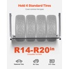 image:imageVEVOR Wall Mounted Folding Tire Rack 32  48 Adjustable Tire Rack Q235 HeavyDuty Steel Tire Storage Rack for R14R20 inch Standard Tires Max 300lbs Load Capacity for Garage Workshop Repair Shop