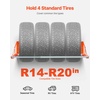 image:imageVEVOR Wall Mounted Tire Rack 31  56 Adjustable Tire Rack Q235 HeavyDuty Steel Tire Storage Rack for R14R20 inch Standard Tires Max 400lbs Load Capacity Ideal for Garage Workshop Repair Shop