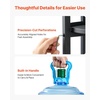 image:imageVEVOR Water Dispenser Stand 5 Gallon Water Jug Stand Heavy Duty Jug Rack Organizer with Detachable Storage Shelf Handle CrossShaped Stable Base for Kitchen Office Living Room Gym Black