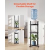 image:imageVEVOR Water Dispenser Stand 5 Gallon Water Jug Stand Heavy Duty Jug Rack Organizer with Detachable Storage Shelf Handle CrossShaped Stable Base for Kitchen Office Living Room Gym Black