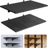 image:imageVEVOR 2Pack Heavy Duty Garage Wall Shelving 2 x 3 ft Steel Wall Mounted Shelving Unit 24 x 36 Inch Per Shelf Floating Storage Metal Rack for Garage with 560 lbs Total Weight Capacity2 x 3 ft