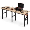 96 x 24 x 29.1-39 in / 2438 x 610 x 740-990 mm
