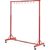 image:imageVEVOR Painting Rack 5 ft7 ft Adjustable Height 66 lbs Capacity Automotive Paint Stand 8 Hooks Drying Rack With 4 Swiveling Wheels Auto Body Stand for Repair Shops amp GarageRed