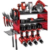 image:imageVEVOR Power Tool Organizer Wall Mount 3Layer Storage Rack with 4 Drill Holders Tools Holder and Storage Rack with Side Pegboards Garage Tool Organizer for Garage Workbench and Workshop3Layer 4 Drill