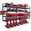 image:imageVEVOR Power Tool Organizer Wall Mount 4Layer Storage Rack with 4 Drill Holders Tools Holder and Storage Rack with Screwdriver Holder Garage Tool Organizer for Garage Workbench and Workshop4Layer 8 Drill