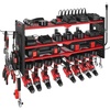 image:imageVEVOR Power Tool Organizer with Charging Station 3Layer Drill Storage Rack with 4 Drill Holders amp Side Pegboard Garage Tool Organizer Built in 8 Outlet Power Strips for Garage Workbench Workshop4Layer 8 Drill