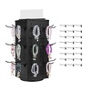 image:imageVEVOR Rotating Pegboard Display Stand 74 x 74 x 17 in 4Sided Spinning Peg Board Display with 24 Hooks Thickened ColdRolled Steel Craft Rack Organizer for Grocery Retail Store Jewelry Shop Blackrotating