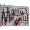 image:imageVEVOR Slat Wall Paneling 2 x 4 ft PVC Garage Slatwall with Modular Design Grey Slat Wall EasytoInstall Adjustable Slatwall Panel with Coupling Structure amp DIY Cutting Fits for Storage amp Display