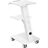 image:imageVEVOR Trolley Cart with Swivel Wheels 3Layer Mobile Esthetician Cart Steel Metal Rolling Tray for Lab Clinic Beauty and Salon 220 lbs Weight Capacity3Layer with Socket