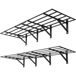 image:imageVEVOR 2Pack Heavy Duty Garage Wall Shelving 2 x 3 ft Steel Wall Mounted Shelving Unit 24 x 36 Inch Per Shelf Floating Storage Metal Rack for Garage with 560 lbs Total Weight Capacity2 x 6 ft