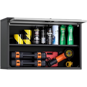 image:imageVEVOR Metal Storage Cabinet 120lbs Load Capacity per Shelf 20 Tall WallMounted PowderCoating Steel Garage Cabinet with Adjustable Shelf Press to Close amp Open Door Perfect for Office Garage Tool3031 x 1201 x 1969 inches