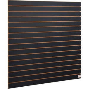 image:imageVEVOR Slatwall Panel 16 sqft Versatile Durable Slat Wall Panel with MDF Material amp 3 in Groove Aesthetic Easy to Clean Slat Wall Panel with Melamine Surface Fit for Bicycles Hammers etcBlack