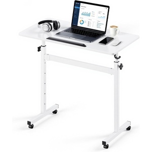 image:imageVEVOR Standing Desk Adjustable Height Mobile Stand Up Desk 360 Tilting Desktop 32 x 16 in Small Computer Sit Stand Rolling Workstation wHook Lockable Casters 551 lbs Capacity for Home Office