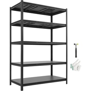 image:imageVEVOR Storage Shelves 5Tier Adjustable 3000 lbs Capacity Heavy Duty Garage Storage Shelving Unit Metal Utility Rack Shelf for Garage Warehouse Basement Kitchen 3642 W x 1642 D x 7138 H2453 D x 4843 W x 7138 H