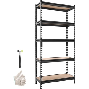 image:imageVEVOR Storage Shelves 5Tier Adjustable 3000 lbs Capacity Heavy Duty Garage Storage Shelving Unit Metal Utility Rack Shelf for Garage Warehouse Basement Kitchen 3642 W x 1642 D x 7138 H12 D x 28 W x 60 H