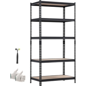 image:imageVEVOR Storage Shelves 5Tier Adjustable 3000 lbs Capacity Heavy Duty Garage Storage Shelving Unit Metal Utility Rack Shelf for Garage Warehouse Basement Kitchen 3642 W x 1642 D x 7138 H1634 D x 3634 W x 7138 H