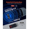 image:imageVEVOR 12 Powered Subwoofer with Builtin Amplifier 490W Peak Deep Bass Output Slim Enclosed Car Audio Subwoofer SpaceSaving Design Fits Truck SUV Trunk Complete Stereo System2400W Peak