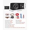 image:imageVEVOR 12 Powered Subwoofer with Builtin Amplifier 490W Peak Deep Bass Output Slim Enclosed Car Audio Subwoofer SpaceSaving Design Fits Truck SUV Trunk Complete Stereo System2400W Peak