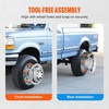 image:imageVEVOR 16inch Wheel Simulators 304 Stainless Steel Wheel Simulator Kit with Mirror Polished Finish 2 Front and 2 Rear Wheel Covers Fit for Ford F350 19741998 4 pcs16