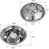 image:imageVEVOR 16inch Wheel Simulators 304 Stainless Steel Wheel Simulator Kit with Mirror Polished Finish 2 Front and 2 Rear Wheel Covers Fit for Ford F350 19741998 4 pcs195