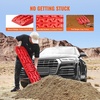 image:imageVEVOR 7 TON Traction Boards with TPR Material Recovery Boards for Offroad VehiclesCarsPickupsSUVsRVs Pair Tire Traction Mats on Snow Sand Mud and Loose Terrain Storage Bags Short BlackRED41