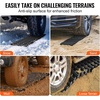 image:imageVEVOR 7 TON Traction Boards with TPR Material Recovery Boards for Offroad VehiclesCarsPickupsSUVsRVs Pair Tire Traction Mats on Snow Sand Mud and Loose Terrain Storage Bags Short BlackBLACK31